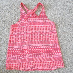 **CLEARANCE** Cynthia Rowley Orange and White Tank Top